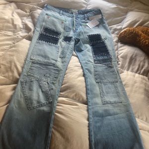 Free People patchwork jeans! NWT